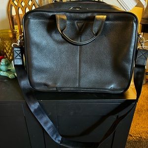 Black, like new, Johnston & Murphy Rhodes briefcase